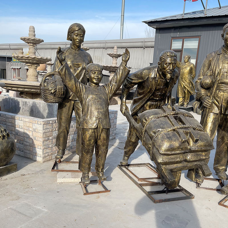 仿铜红军八路军红色文化抗战人物雕塑铸铜军人站岗特种兵户外摆件