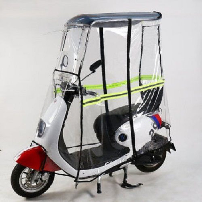 电车挡风被夏季电动车雨棚摩托车雨伞踏板车遮阳棚围挡风遮雨棚