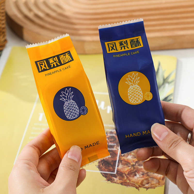 凤梨酥包装袋 台湾手工凤梨酥包装盒烘焙礼盒机封袋内托底托100个