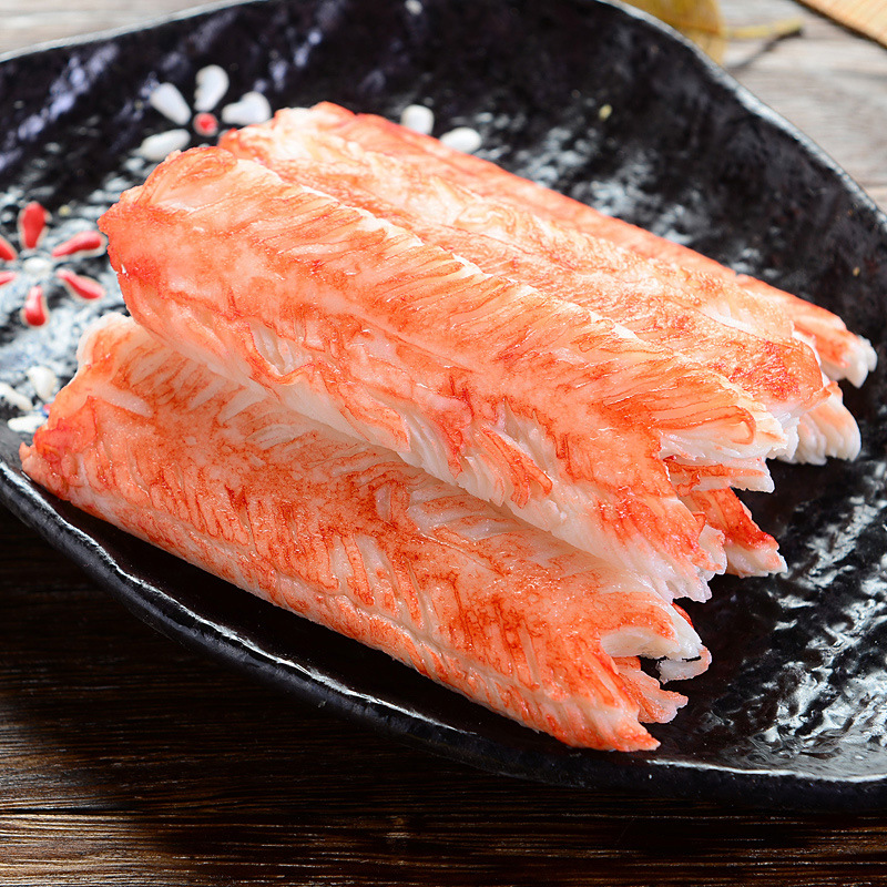 模拟v形蟹肉蟹肉棒寿司v型蟹柳手撕蟹柳即食火锅食材蟹足棒150g袋