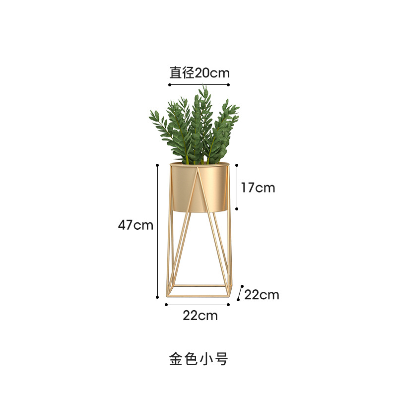 Nordic Iron Flower Rack Storage Rack Balcony Indoor Living Room Multilayer Simplicity Chlorophytum Scindapsus Basin Frame Floor Type