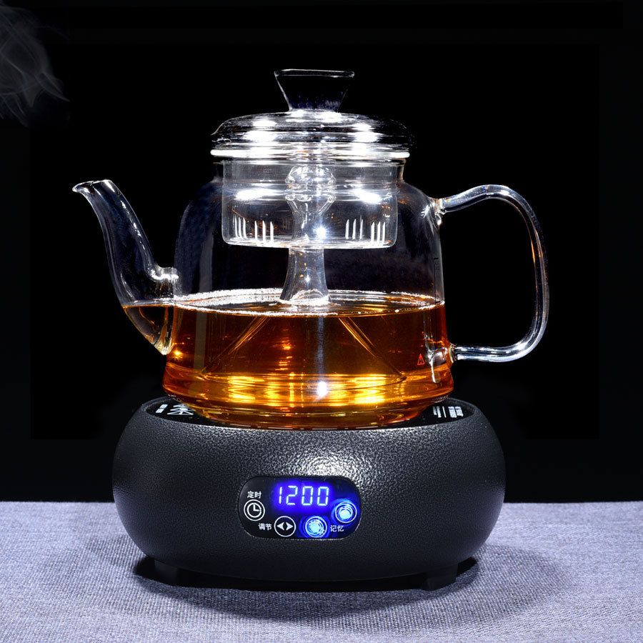 煮茶器家用小型蒸茶壶耐高温过滤玻璃电烧水壶全自动电陶炉煮茶壶