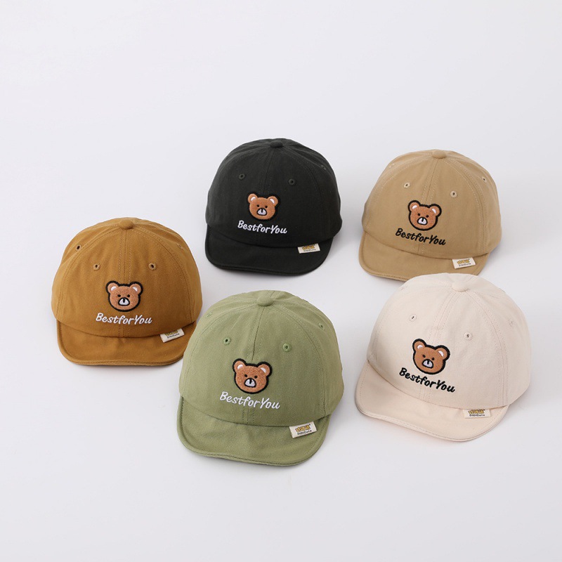 child bear hat korean cute cartoon bay hat outdoor infant sun protection sun hat baby peaked cap