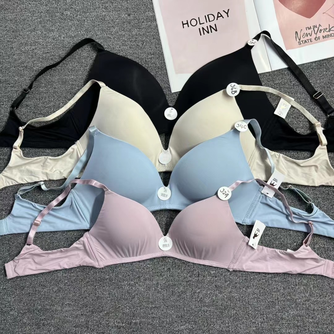 跨境外贸bra大码文胸内衣女性感蕾丝有钢圈薄款聚拢上托大杯胸罩