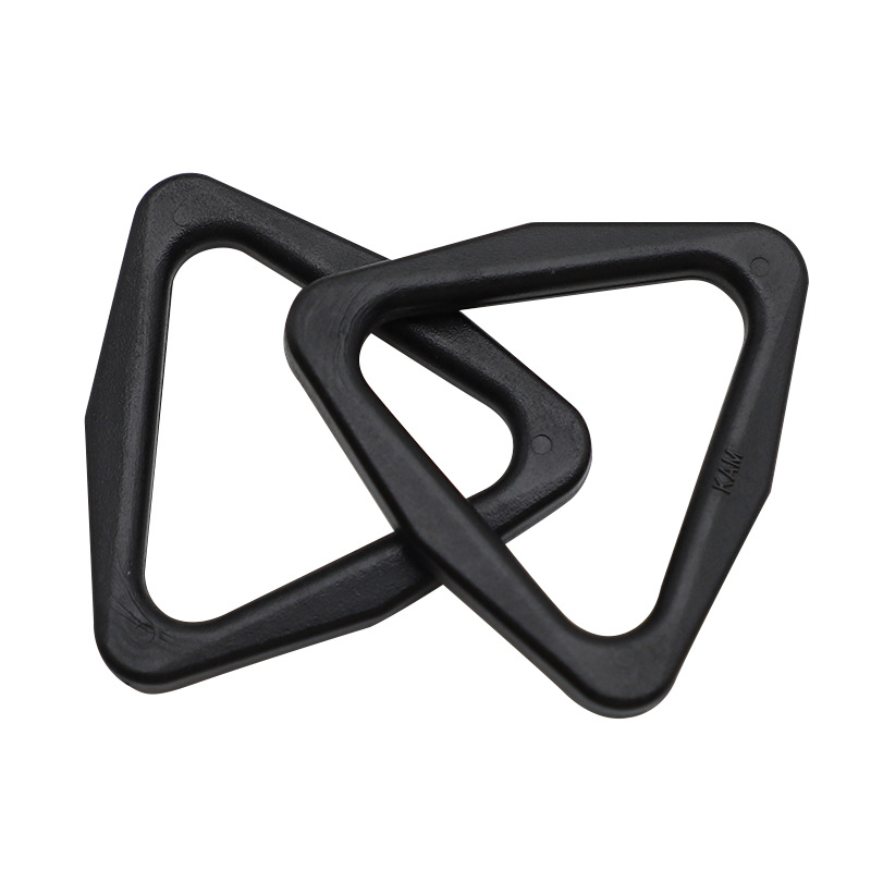 30mm厂家供应多规格塑料方扣 两档三角形尼龙鞋扣 箱包塑胶口字扣