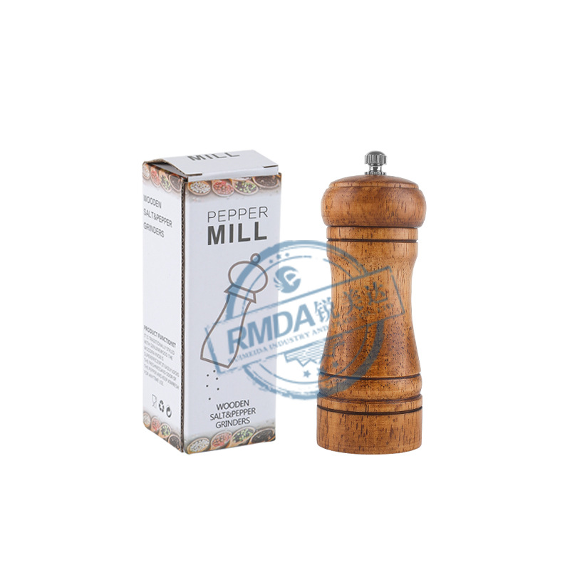 Wooden Grinder Pepper Mill Manual Pepper Mill Kitchen Supplies Sea Salt Grinding Ceramic Grinding Core Kitchen Tools