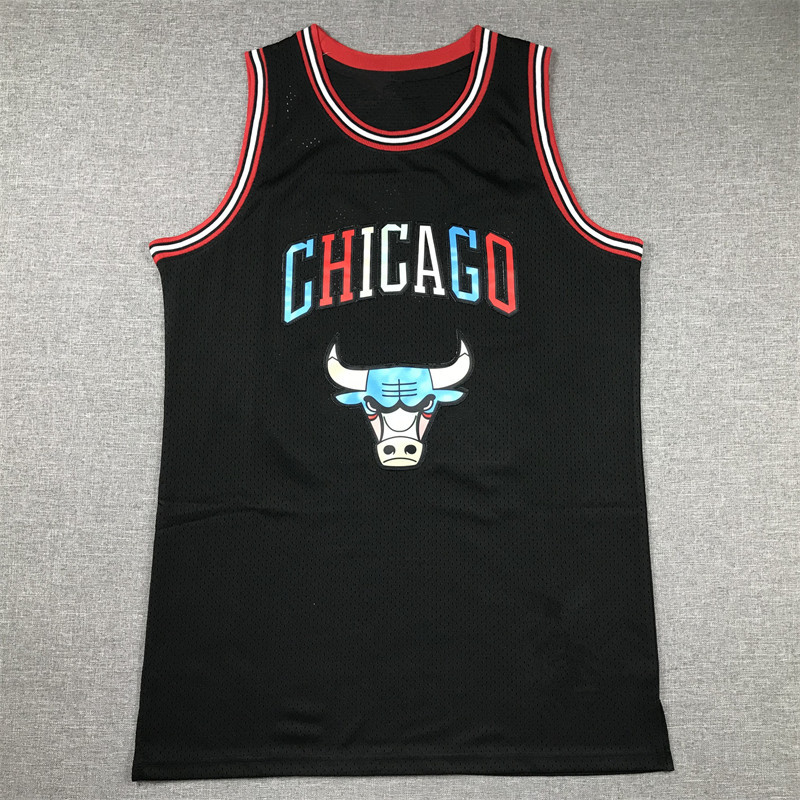公牛23号多彩刺绣篮球服乔丹球衣chicago bulls basketballjersey