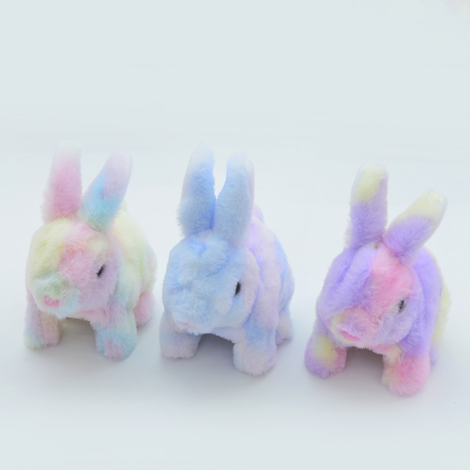 Simulation Electric Plush Toy Dog Cute Pet Color Little Bunny Play House Cute Bunny Will Go and Call