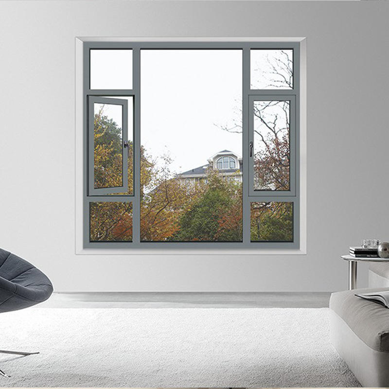 上官盾 断桥铝系统门窗铝合金窗框120中空玻璃窗户阳台封窗平开窗