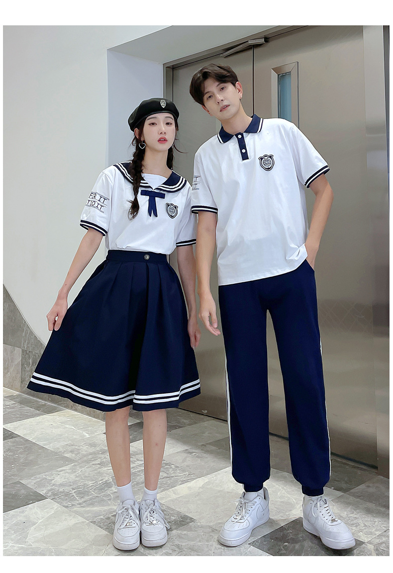 班服学院风高中生jk制服裙子海军领水手服初中学生运动会毕业套装