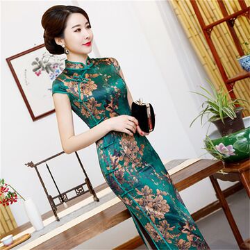 夏款新款旗袍高档苏州加大码长款旗袍改良日常复古修身气质款旗袍