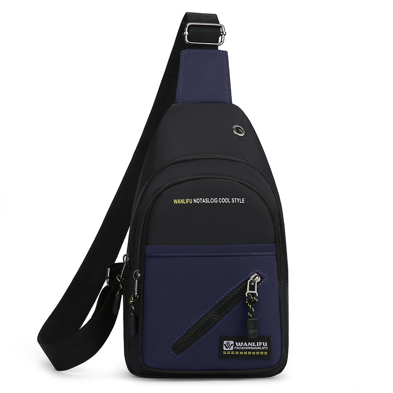 Wear-Resistant Men's Business Chest Bag Korean Style Multi-Layer Multi-Pocket Shoulder Messenger Bag 2023 New Trendy Sports Backpack