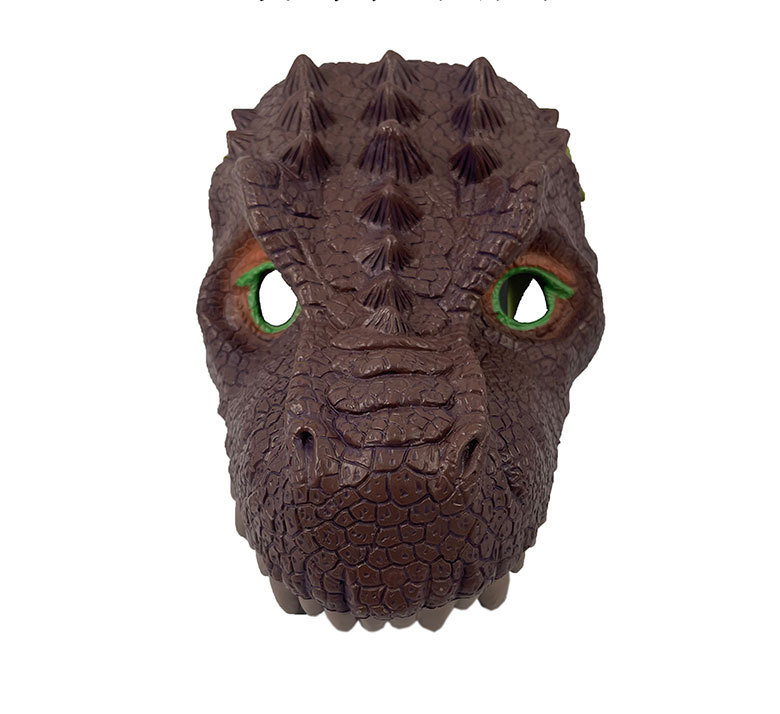 万圣节儿童恐龙服装表演服游戏派对服饰霸王龙面具亲子演出服头饰