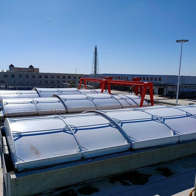 污水处理池反吊膜氟碳纤维膜膜结构污水池加盖