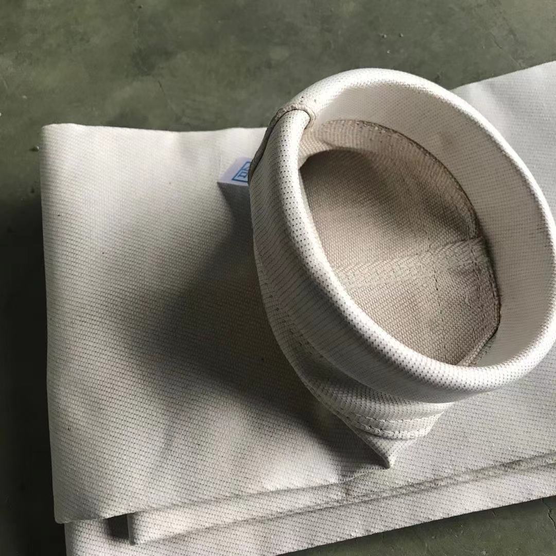 水泥厂窑尾除尘覆膜高硅氧布袋无碱膨体玻纤针刺毡玻纤机织布滤袋