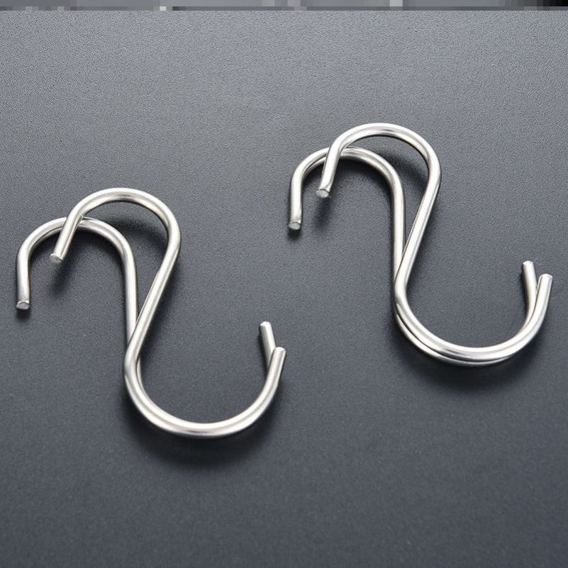 s挂钩不锈钢弯钩厨房浴室阳台公交车宿舍挂包挂厨具加粗s型挂勾子