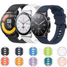 适用于Xiaomi Watch S1 Active 硅胶表带 黑扣 Mi Watch Color 2