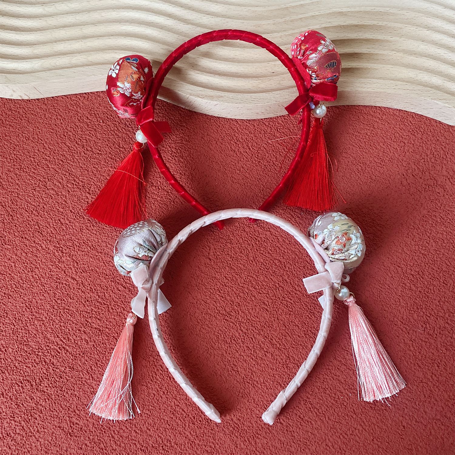 清朝格格古风中国风发箍女宝喜庆拜年发饰国潮京剧发卡汉服流苏女