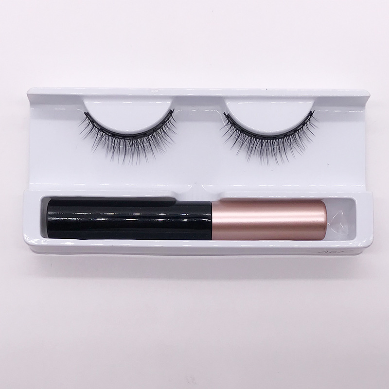 Ten Magnet False Eyelashes One-Pair Package Magnetic Liquid Eyeliner Set Soft and Comfortable Magnetic Eyelash