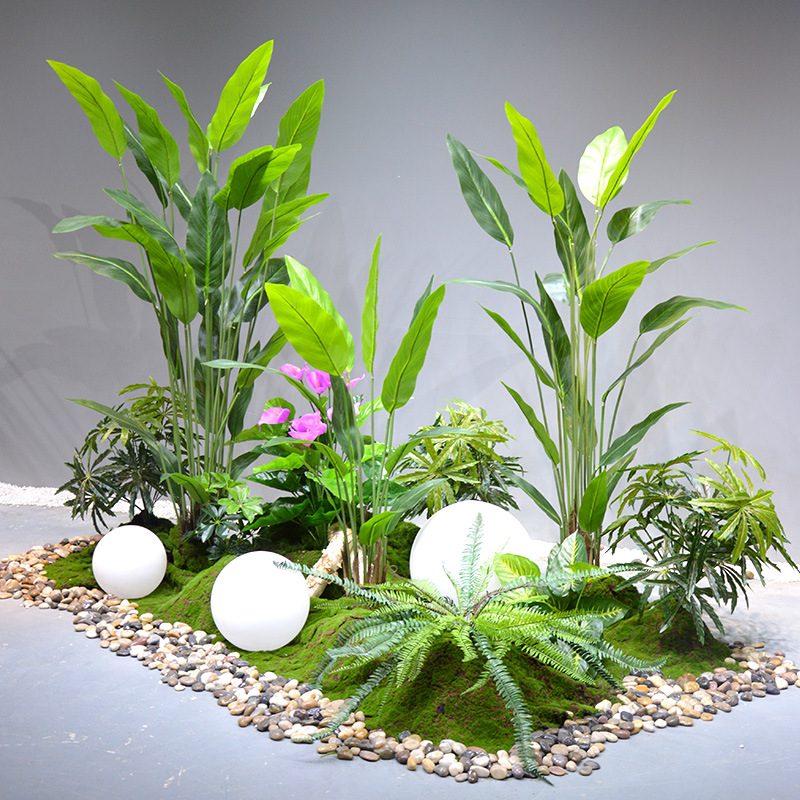 仿真旅人蕉绿植盆栽景观植物摆件室内售楼处装饰服装店面橱窗造景