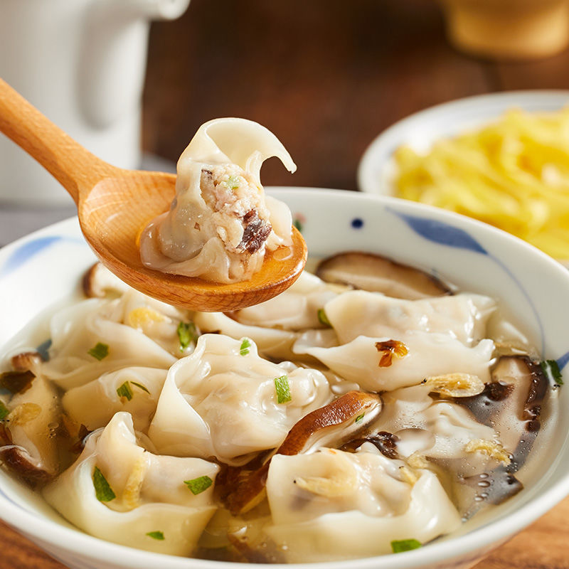 思念上汤小云吞400g*4袋玉米鲜肉荠菜三鲜速冻馄饨学生营养早餐