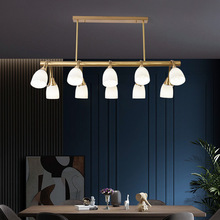 北欧全铜轻奢简约后现代美式吊灯客厅灯个性创意吧台饭桌餐厅灯具