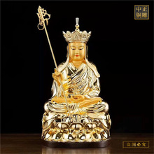 大型铜地藏王佛像 纯铜地藏王佛像 寺庙彩绘地藏王菩萨