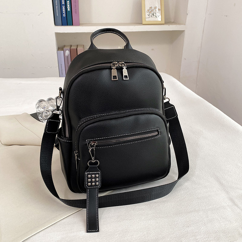 Backpack Women's Texture New Stylish and Lightweight Women's Backpack Soft Leather Backpack Bag