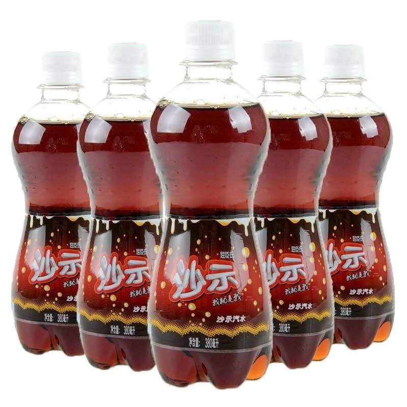 屈臣氏老牌子沙示汽水380毫升*5小瓶装碳酸饮料够味独特饮品清仓
