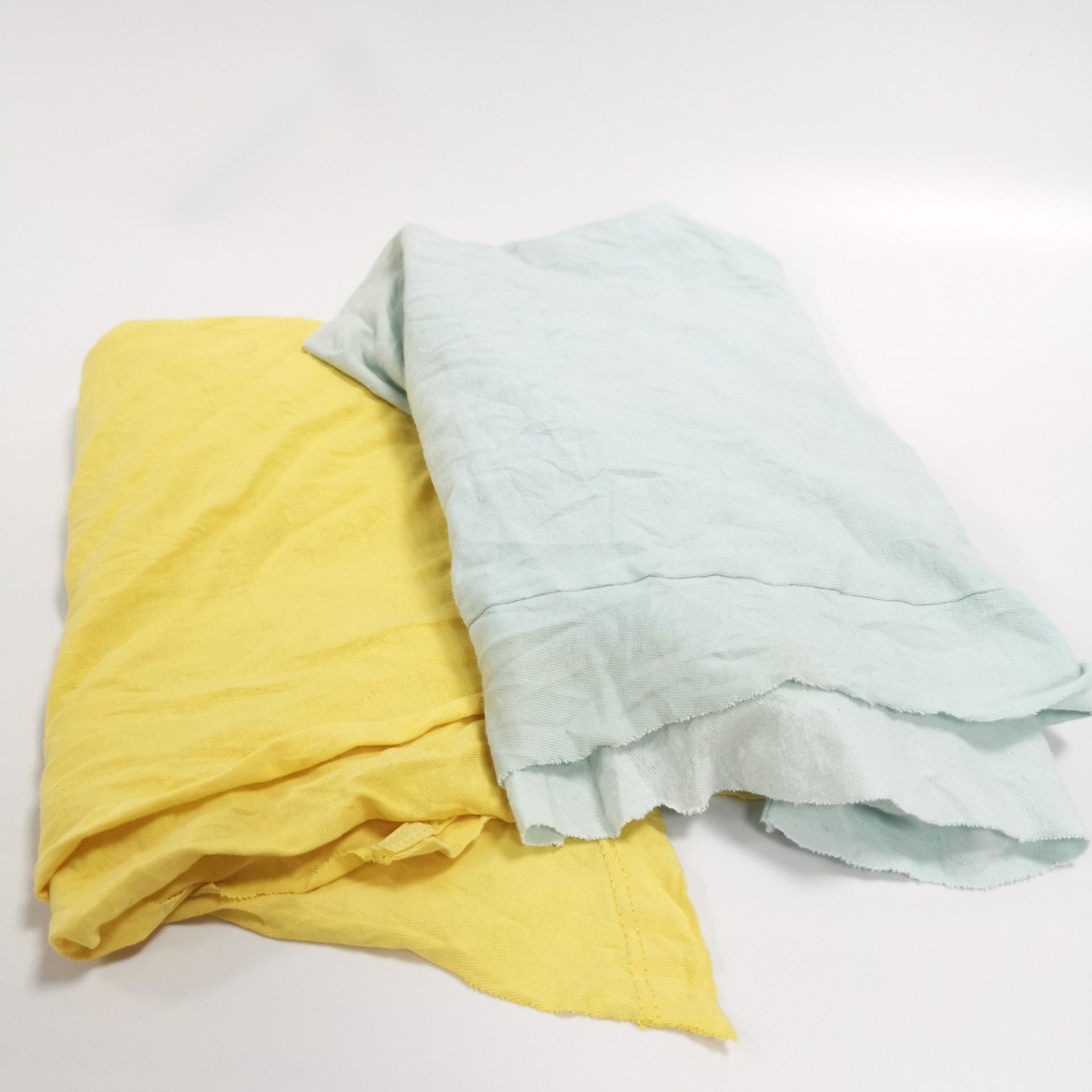 不掉毛工厂直销擦机布浅色色棉布头吸油吸水废布标准尺寸工业抹布