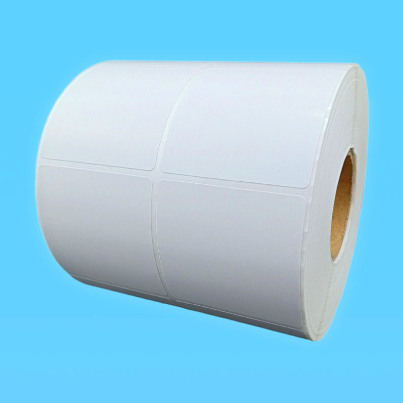 铜版标签纸50*50mm2000张双排条码打印纸卷筒白色不干胶标签贴纸