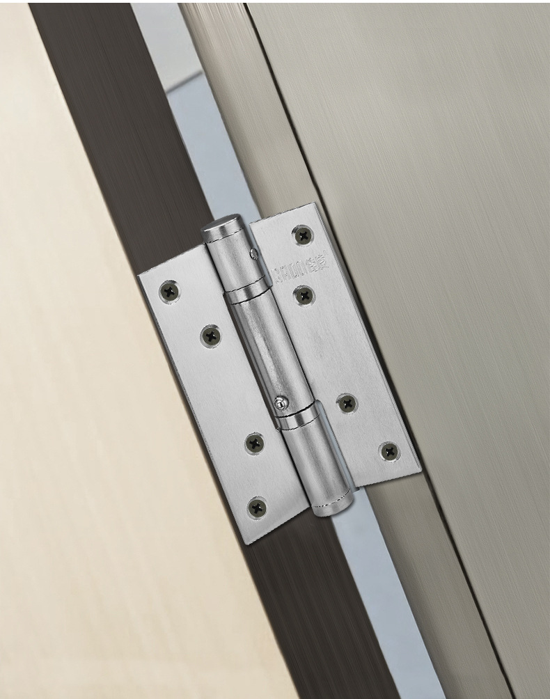 家用液压合页隐形门缓冲定位铰链弹簧4寸5寸通用合叶自动关闭门器