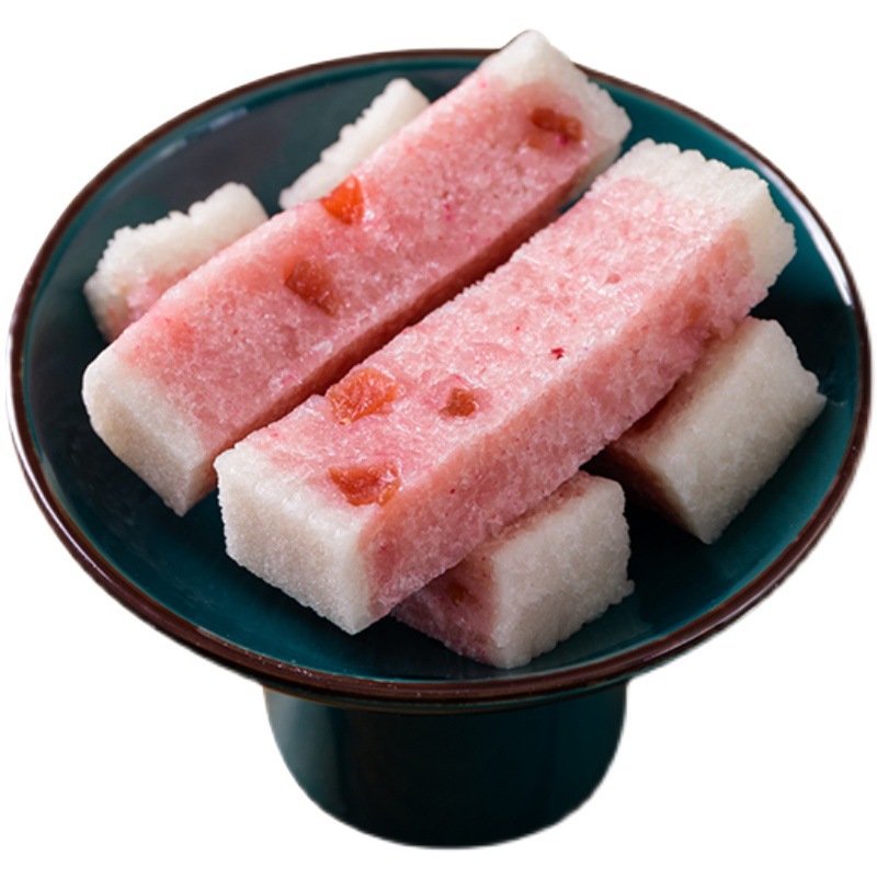 西溪糕团铺白桃乌龙芡实糕杭州特产糯米糕蓝莓味糕点早餐零食小吃