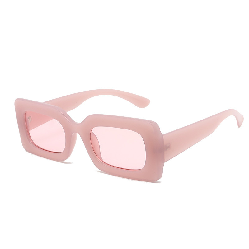 Retro Square Small Frame Candy-Colored Sunglasses for Women in European and American Fashion Square Sunglasses Cross-Border All-Matching Street Shot Glasses