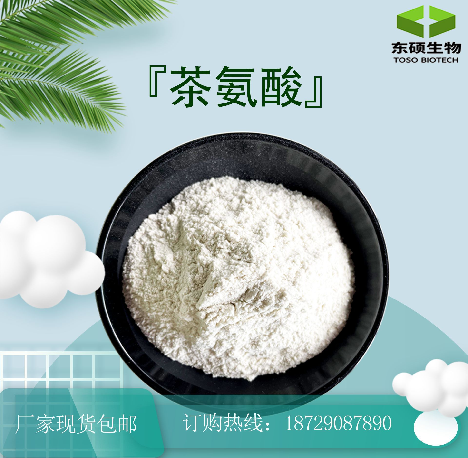 茶氨酸98绿茶提取物茶氨酸l茶氨酸1kg装现货供应