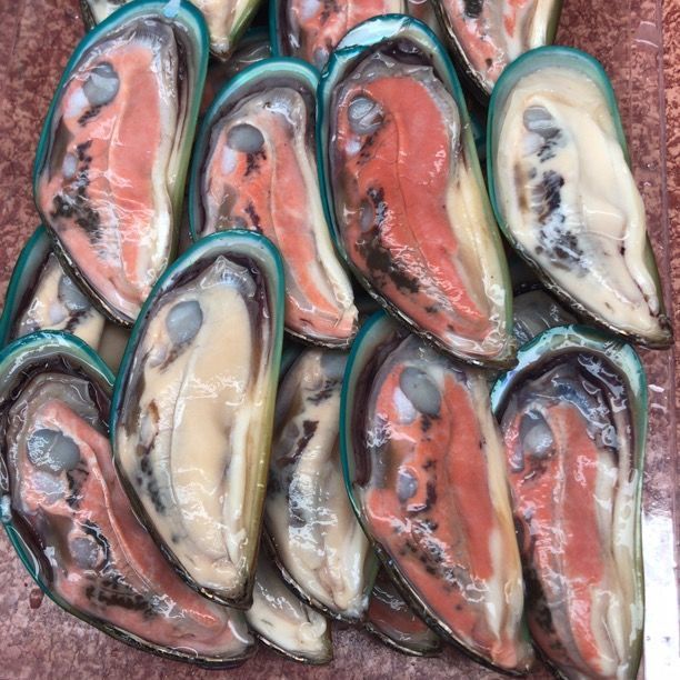 海鲜水产海虹鲜活青口贝贻贝淡菜无沙新鲜全半壳贝类1斤冷链包邮