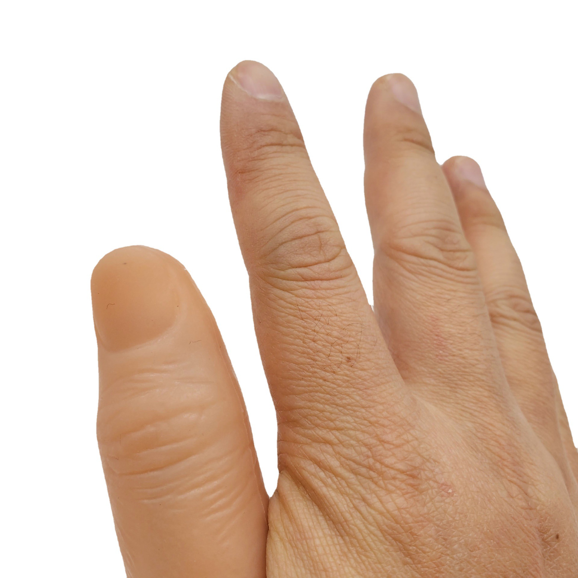 指纹假手指表演假肢整蛊第六指玩具真拇指套逼真假手魔术道具