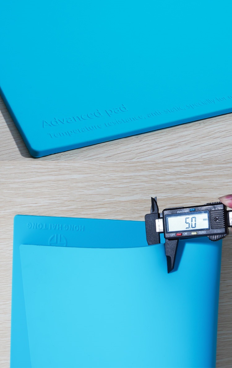 鸿海通电脑维修工作台磁性隔热垫 硅胶耐高温风枪焊台桌垫子