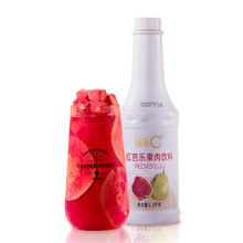 广村红芭乐汁1.2kg红番石榴汁果肉饮料浓浆果汁冲饮奶茶店用