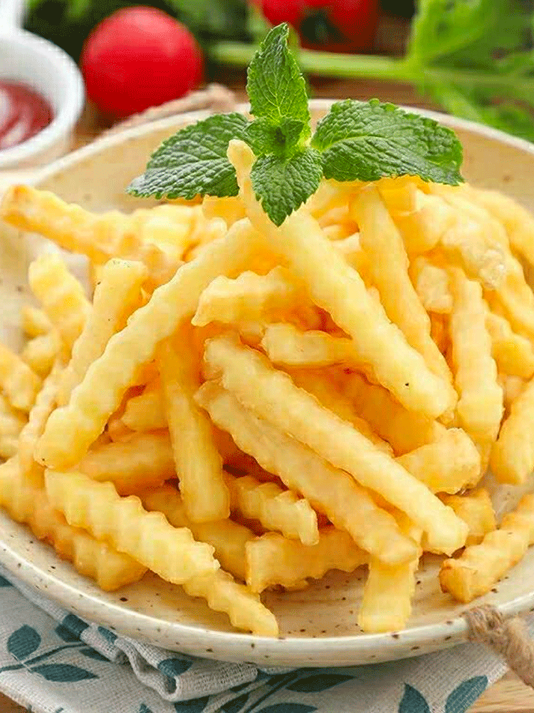 波浪薯条kfg麦当曲薯条冷冻波纹薯条油炸半成品空气炸锅食材-阿里巴巴