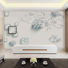 3D立体现代简约大气墙纸8d电视背景墙壁纸2023新款客厅沙发墙布