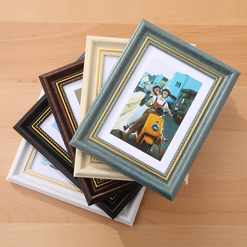 Wedding Photo Frame Wall-Mounted Retro European-Style Black Heritage Decoration 8-Inch A4 Creative Picture Frame A3 Photo Frame Wholesale