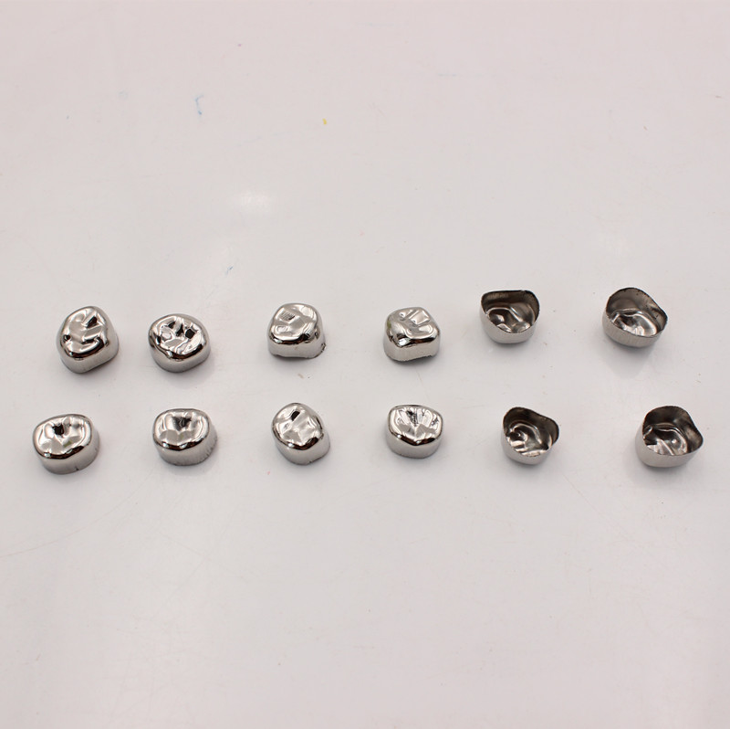 牙科预成冠 金属预成冠 临时冠 牙冠 不锈钢材质 12个一盒