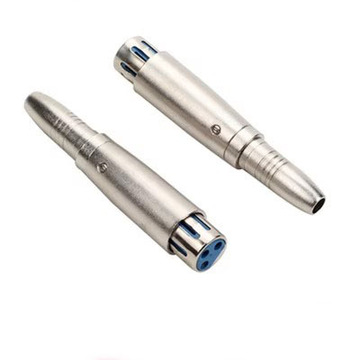 5母头调音台转换头xlr三芯3孔转麦克风6.5母头转接头