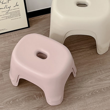 家用小凳子矮凳塑料可叠放加厚茶几小板凳椅子儿童洗澡浴室蓝茜茜
