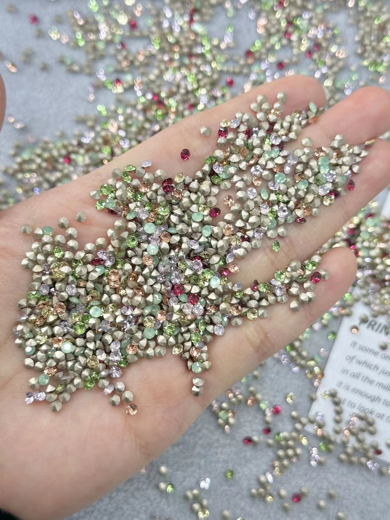 3mm Shiyue Surface 33 Cut Surface Nail Beauty Rhinestone Ornaments Shoes Clothing Coat and Cap Bag Jewelry Accessories Factory Wholesale