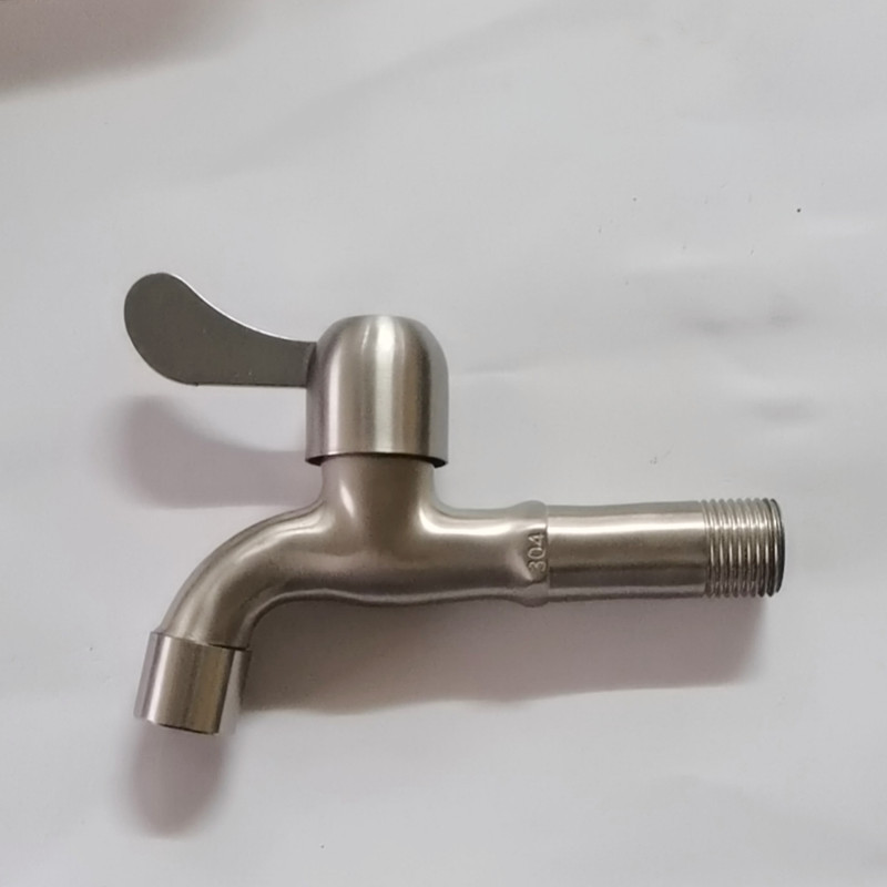 304 Lengthened Stainless Steel Faucet Mini Washing Machine Water Faucet the Mouth of the Nets Kitchen Balcony Mop Pool Small Faucet Water Tap