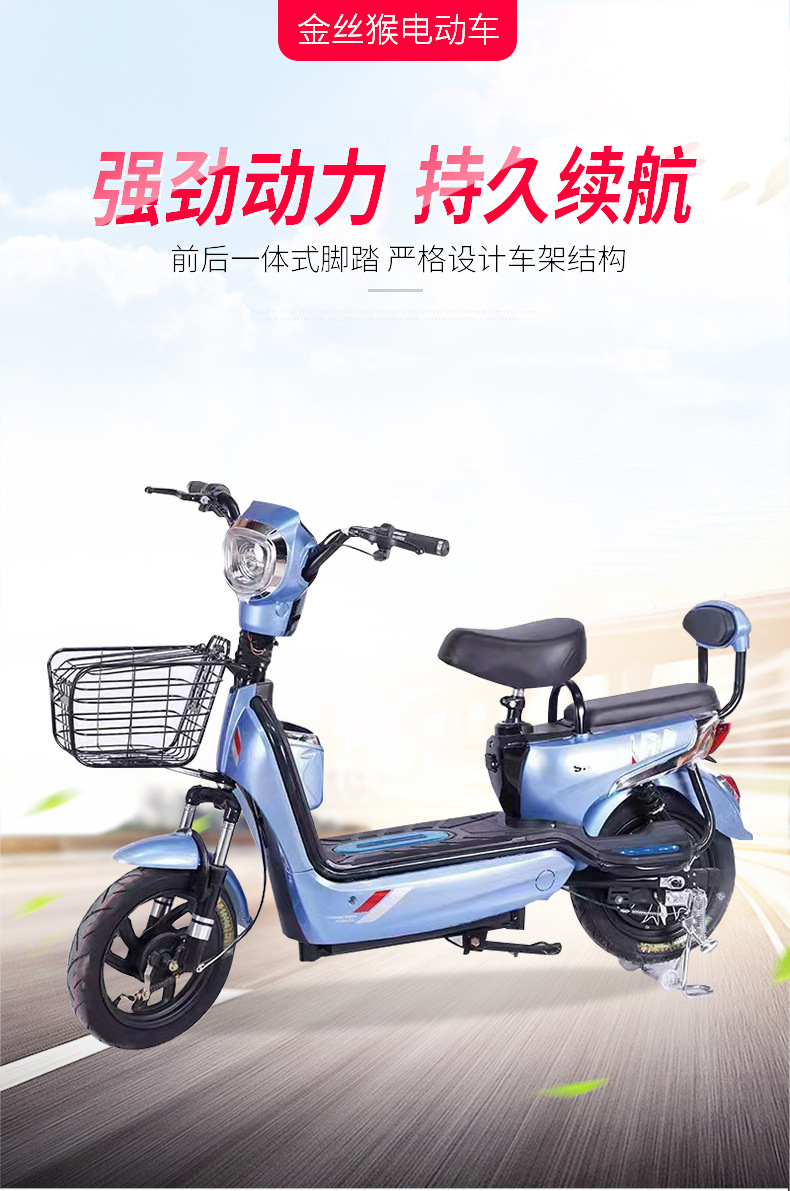 金丝猴两轮小型迷你电动车轻型小女生轻便国产充电锂电铅酸礼品车