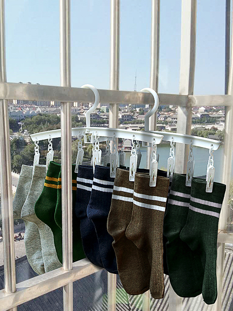 晾衣架多夹子挂袜子架内衣袜子晾晒架衣架晾袜子的架子晒袜子