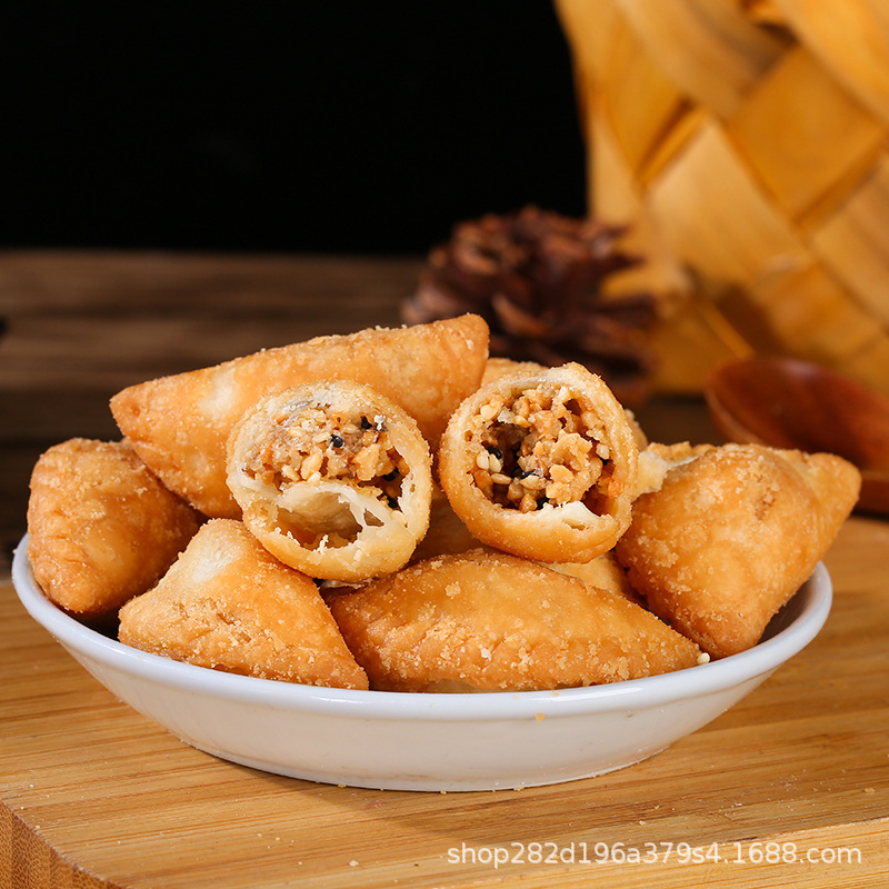 潮汕酥饺特色小吃茶配点心酥角油炸黄金饺子传统休闲零食油角散装
